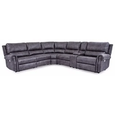 Power Reclining Sectional with Power Headrests